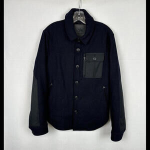 Spiewak Button-Up Wool Jacket Navy Size L